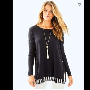 NWT Lilly Pulitzer Ramona Fringe Sweater